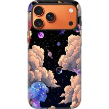 Senada iPhone 17 Pro Max Uyumlu Kılıf Lansman Içi Kadife Temalı Desenli Silikon SPACE-1030