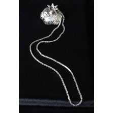 By Barun Erkek Zincir Kral 925 Ayar Gümüş Siyah Zincir Kolye