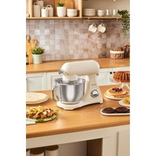 Allians 1800W Döküm Stand Mikser, 6,2 Lt Cream Mutfak Şefi
