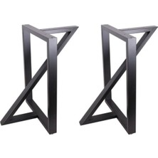 PremiumPort Modern Metal Masa Ayak, Dayanıklı ve Şık Tasarım, Farklı Boyut Seçenekleri