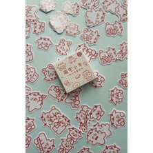 Kolbi Craft 50 Adet Kawaii Inek Sticker Seti Bullet Journal Scrapbook Laptop Ajanda Planlayıcı Mini Sevimli