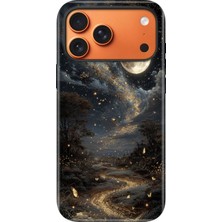 Senada iPhone 17 Pro Velvet Kılıf Lansman Içi Kadife Temalı Desenli Silikon Yaldızlı Yıldızlar 13505