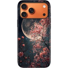 Senada iPhone 17 Pro Max Uyumlu Kılıf Lansman Içi Kadife Temalı Desenli Silikon Dolunay Moon
