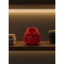Argesco Mühendislik Dekoratif Kırmızı Hoodie Kalemlik 10X10 cm