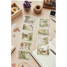 Kolbi Craft 8 Adet Şeffaf Pencere Sticker Bullet Journal Scrapbook Laptop Ajanda Planlayıcı