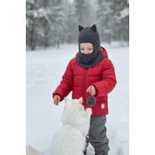 Meriç Bebe Kedi Kulaklı Kışlık Balaklava Bebek Bere Kar Maskesi