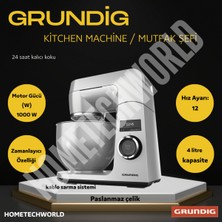 Grundig Çelik Mutfak Şefi 4l, Güçlü ve Dayanıklı, Çok Fonksiyonlu, Şık Tasarım