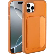 Butam Bilişim iPhone 11 Kılıf Kartlıklı Zore X-Kart Silikon Kapak - Turuncu