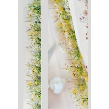 Kolbi Craft Şeffaf Çiçek Çimen Şerit Pet Bant Rulo 3CMX2M Scrapbook Bullet Journal Ajanda Washi Tape