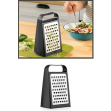 Mutfak Köşesi Rendy Paslanmaz Çift Taraflı Çelik Rende, Çift Taraflı Özel Tasarım Rende Siyah