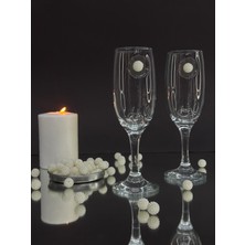 MK Beykoz Şampanya Kadehi̇ Beyaz Inci̇ Böğürtlen  Fi̇gürlü 2'li̇