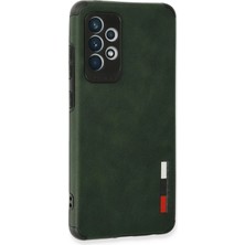 MK Beykoz Newface Samsung Galaxy A72 Kılıf Loop Deri Silikon - Yeşil