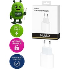 Mobilix 20W Type-C Hızlı Şarj Adaptörü | Iphone, Samsung,huawei, Realme, Reeder Uyumlu