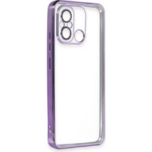 MK Beykoz Newface Xiaomi Redmi 12C Kılıf Razer Lensli Silikon - Mor