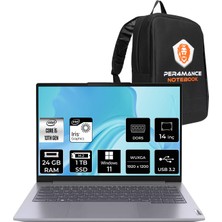 Lenovo Thinkbook 14 i5 1335U Notebook 24GB RAM 1TB SSD 14" FHD+ Win11 Home + Per4 Çanta 21KG00Y5TRP353