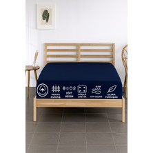 MK Beykoz %100 Pamuklu Tek Ki̇şi̇li̇k Premi̇um Penye Çarşaf-Siyah