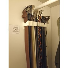 Genç 3D Kemer Askısı | Duvar Tipi Belt Holder | Düzenleyici Kemer Tutucu Aparat