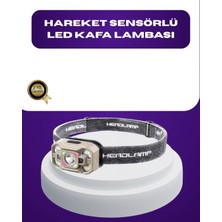 Argesco Mühendislik Wave Sensörlü LED Kafa Lambası Şarjlı Ayarlanabilir Işık