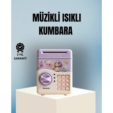 Argesco Mühendislik Işıklı Sesli Şifreli Otomatik Para Çeken Kumbara Mor