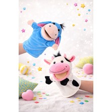 Trust Store 2’li Eşek ve Inek Peluş El Kuklası Seti – Ağzı Hareket Eden Eğitici Kuklalar