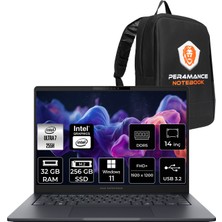 Asus Expertbook B5 Core Ultra 7 255H Notebook 32GB RAM 256GB SSD 14" FHD+ Win11 Home + Per4 Çanta B5405U716512B0DP366