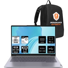 Lenovo Thinkbook 14 Intel Core I5 1335U 64GB 2tb SSD 14" Fhd+ Fdos Taşınabilir Bilgisayar & Per4 Çanta 21KG00Y5TRP334