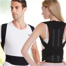 Özbience Unisex Siyah Ortopedik Sırt Korsesi, Dik Durmayı Destekler