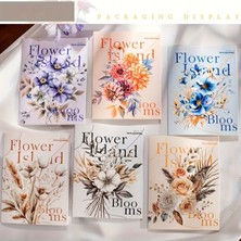 Kolbi Craft 20 Adet Şeffaf Büyük Çiçek Sticker Seti Bullet Journal Scrapbook Şeffaf Sticker Laptop Ajanda