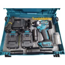 PremiumPort 21V Çift Akülü Somun Sıkma ve Sökme Takımı, 650 Tork, HKT507