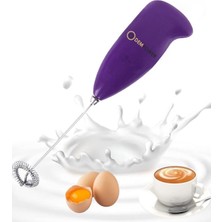 Allians Renkli Mini Pilli Kahve ve Süt Köpürtücü