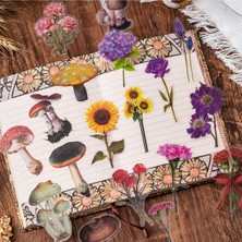 Kolbi Craft 40 Adet Şeffaf Mantar Sticker Bullet Journal Scrapbook Laptop Ajanda Planlayıcı