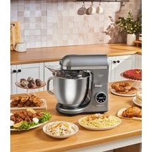 Allians 7l Dijital Stand Mikser, Çift Kollu, 2000W, Siyah, Şık ve Dayanıklı