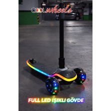 Toha Cool Wheels Lumix Full Gövde LED Işıklı Scooter 6+ Yaş - Katlanır Çocuk Scooter