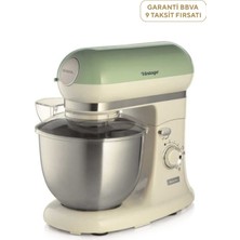 Allians Yeşil Vintage Mutfak Şefi 1200 W, 5.5 L, Güçlü ve Şık Tasarım