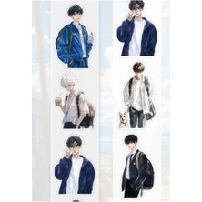 Kolbi Craft 6 Adet Şeffaf Erkek Sticker Bullet Journal Scrapbook Laptop Ajanda Planlayıcı