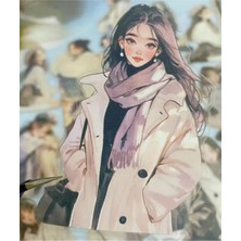 Kolbi Craft 20 Adet Şeffaf Kore Tarzı Kız Anime Sticker Bullet Journal Scrapbook Ajanda Laptop Günlük