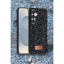 MK Beykoz Onegif Samsung Galaxy S25 Bright Simli Kapak - Derin Mor