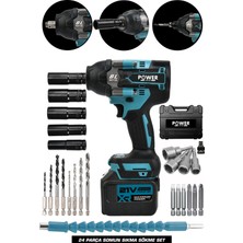 PremiumPort 800 Nm Güçlü Çift Pilli Somun Sökme Anahtarı