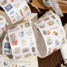 Kolbi Craft 45 Adet Mini Alışveriş Market Washi Sticker Scrapbook Bullet Journal Ajanda Günlük Planlayıcı