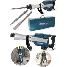 PremiumPort 5200W Elektrikli Kırıcı ve Kesici Takımı, 16KG, 58J, 65MM Uçlu