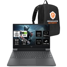 Hp Victus 15 Intel Core I5 13420H 8gb 4tb SSD RTX5050/8GB 15.6" Fhd 144Hz Fdos Taşınabilir Bilgisayar & Per4 Çanta C21SHEAPN305