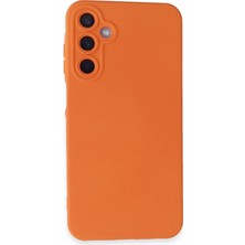 MK Beykoz Newface Samsung Galaxy A25 5g Kılıf Nano Içi Kadife Silikon - Turuncu