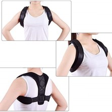 Özbience Deri Desenli Dik Duruş Korsesi, Medikal Kamburluk Önleyici, Sağlıklı Postür