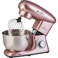 Allians Güçlü 1400W Stand Mikser, 5.5l Paslanmaz Çelik Kap, Şık Rose Gold