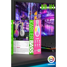 MK Beykoz Karler Bass Krh1 Rgb Kafaüstü Kablosuz Kulaklık - Siyah