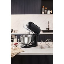 Allians Döküm Hamur Yoğurma Makinesi, 1500W, 5,5l, Krem Renk, Profesyonel Kullanım