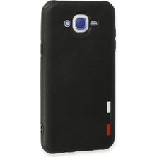 MK Beykoz Newface Samsung Galaxy J7 Kılıf Loop Deri Silikon - Siyah