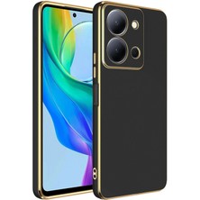 MK Beykoz Newface Vivo Y36 Kılıf Volet Silikon - Siyah