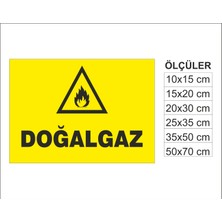 Doğalgaz, Isg Uyarı ve  Ikaz Levhası 3mm Dekota