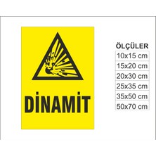 Dinamit, Isg Uyarı ve  Ikaz Levhası 3mm Dekota
